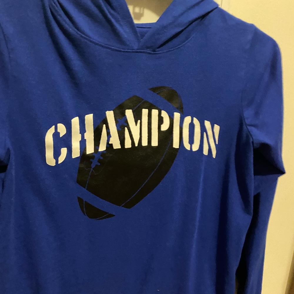 Used boys 14/16  Champion shirt with hood